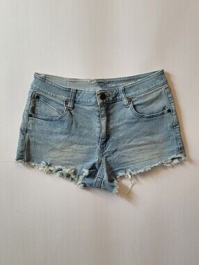 Volcom Stoney Stretch Distressed Denim Shorts Size 27
